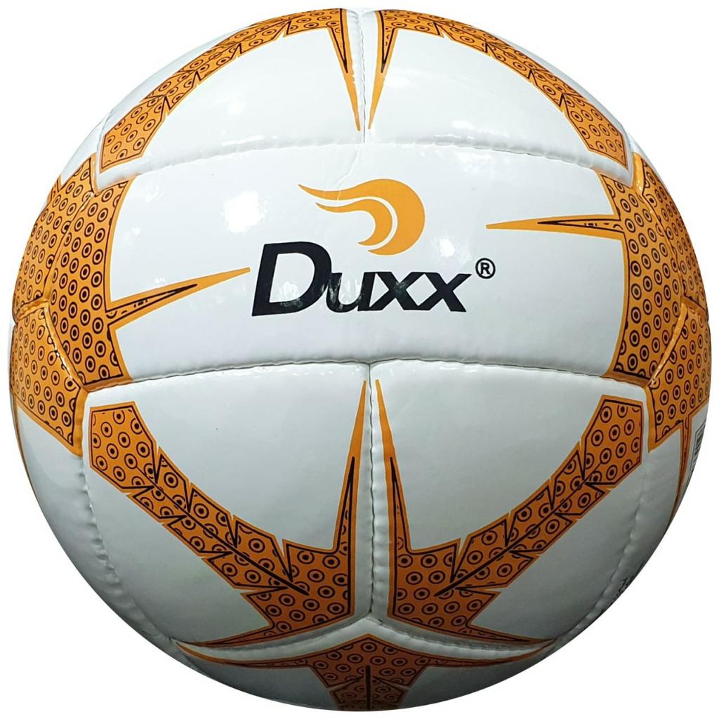 BALON FUTBOL DUXX COSIDO A MANO #5 BCO/NJA