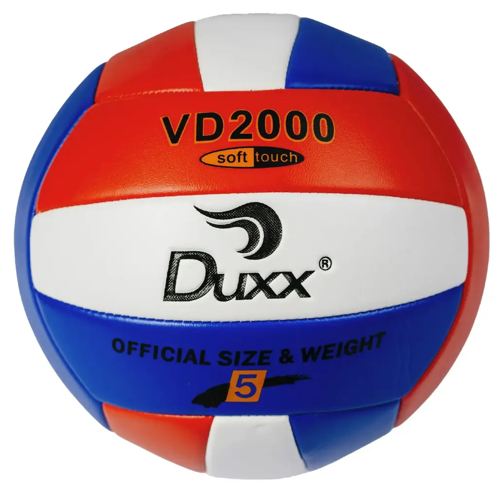 BALON VOLLEY BALL DUXX PVC #5 BCO/AZUL/ROJO IMP