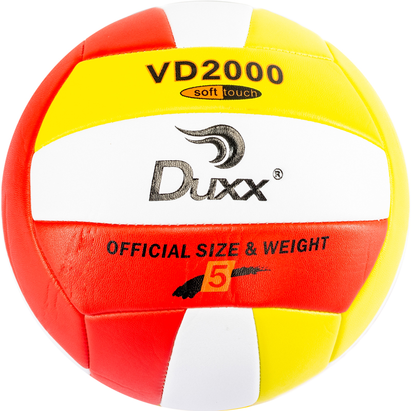 BALON VOLLEY BALL DUXX PVC #5 AMA/BCO/ROJO IMP