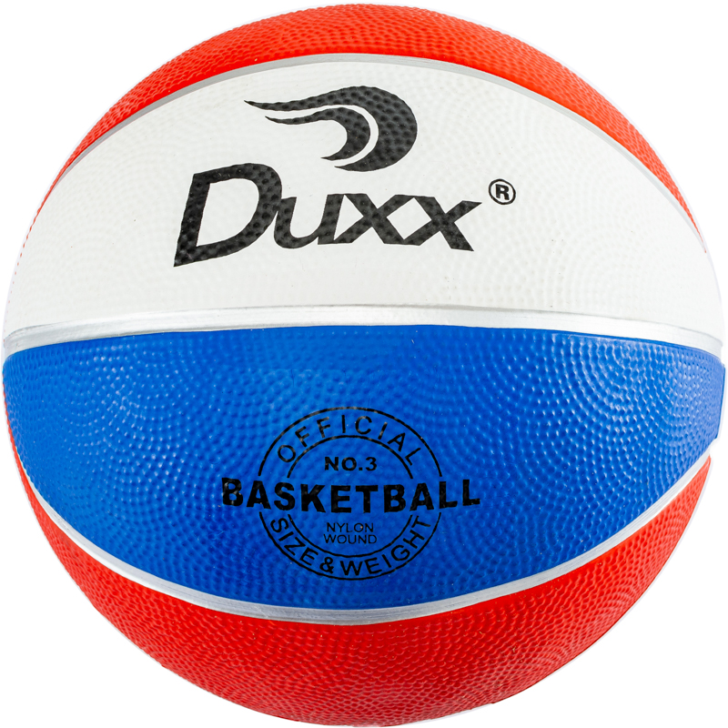 BALON BASKET BALL DUXX HULE AZ/ROJ/BCO#3 IMP