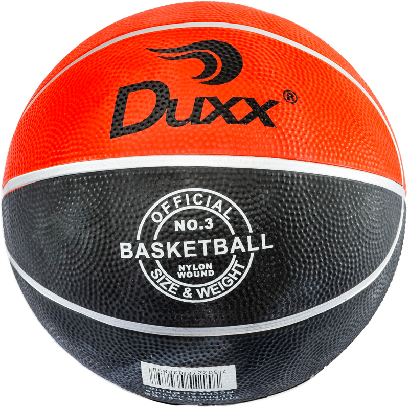 BALON BASKET BALL DUXX HULE ROJ/NGO #3 IMP