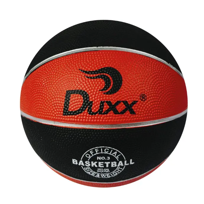 BALON BASKET BALL DUXX HULE ROJ/NGO #3 IMP