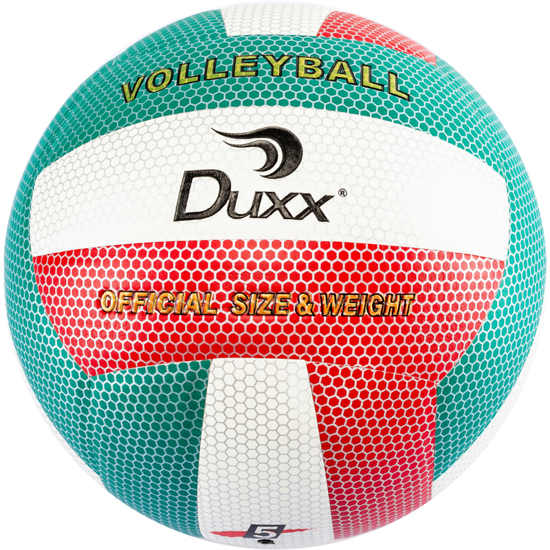 BALON VOLLEY BALL DUXX PU #5 VDE/BCO/ROJO