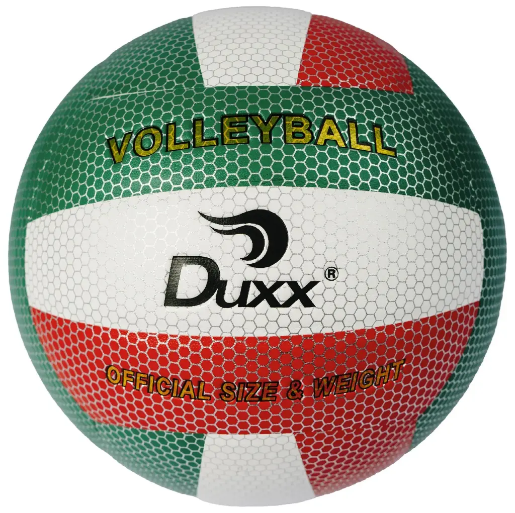 BALON VOLLEY BALL DUXX PU #5 VDE/BCO/ROJO