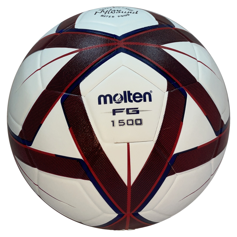 BALON FUTBOL MOLTEN F5G1500-NR FORZA PIEL SINT BCO/ROJ/AZ #5