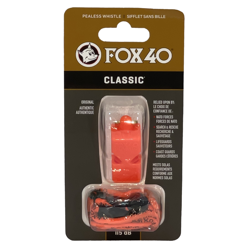 SILBATO FOX CLASSIC CON CORDON NARANJA