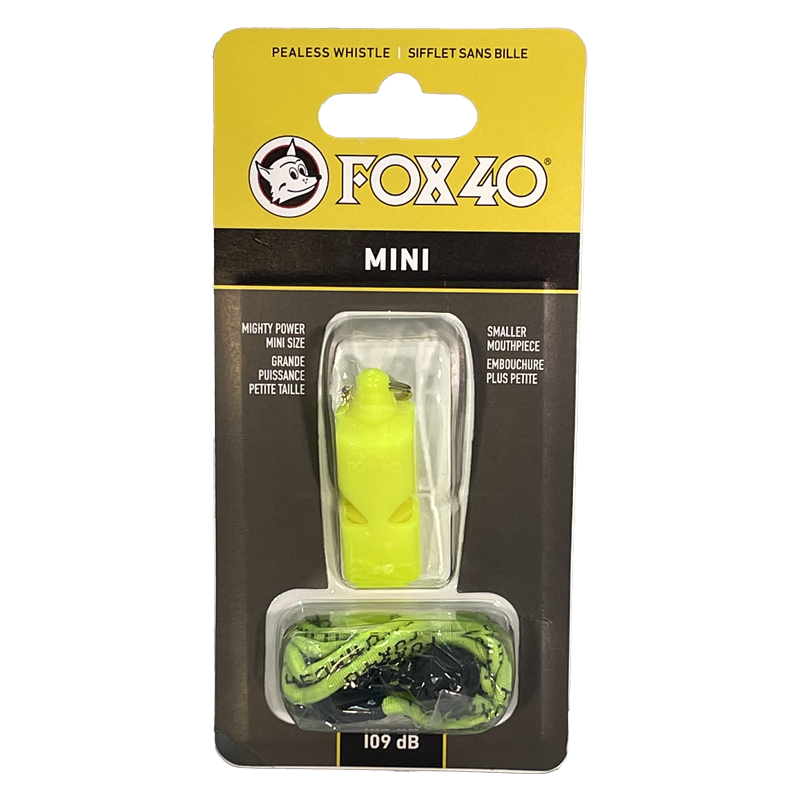 SILBATO FOX MINI CON CORDON AMARILLO