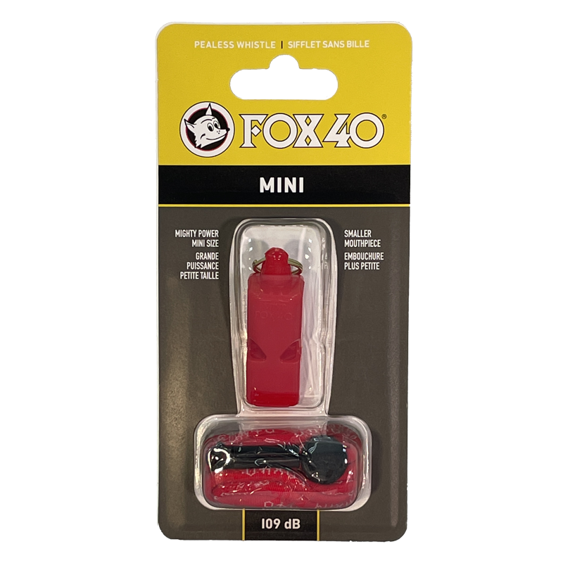 SILBATO FOX MINI CON CORDON ROJO