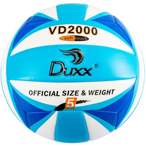 [0232-7] BALON VOLLEY BALL DUXX PVC #5 AZUL/BCO IMP