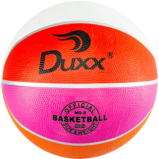 [0367-4 RB025] BALON BASKET BALL DUXX HULE  ARCOIRIS #3 IMP