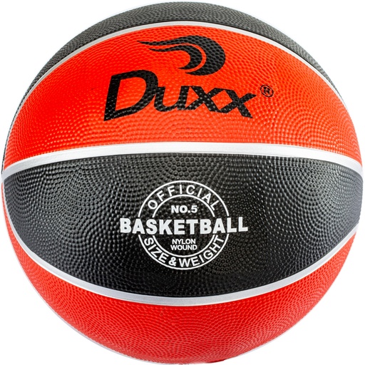 [0368-2] BALON BASKET BALL DUXX HULE ROJ/NGO #5 IMP