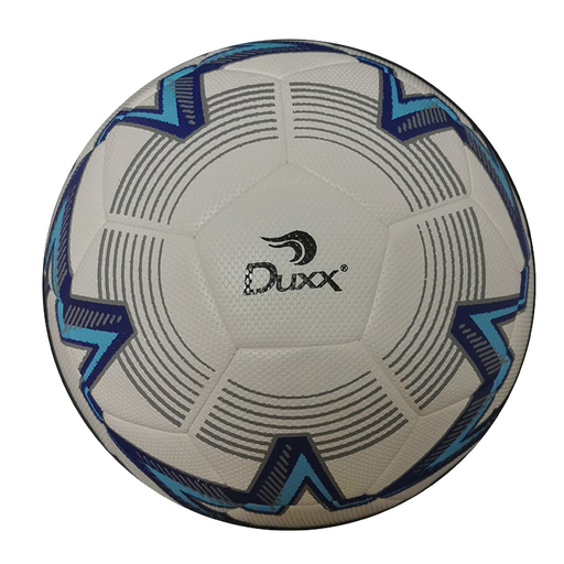 [0482-4] BALON FUTBOL DUXX HIBRIDO BCO/AZ  #4 IMP