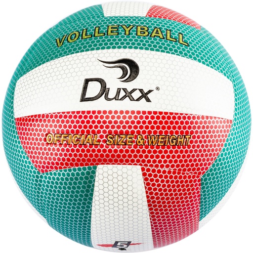 [0512-1] BALON VOLLEY BALL DUXX PU #5 VDE/BCO/ROJO