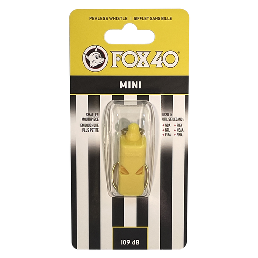 [0112-AMA] SILBATO FOX MINI SIN CORDON AMARILLO